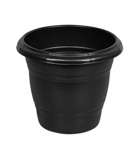 Vaso redondo preto 25 litros