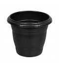 Vaso redondo preto 25 litros