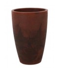 Vaso Malta Cone marrom marmorizado