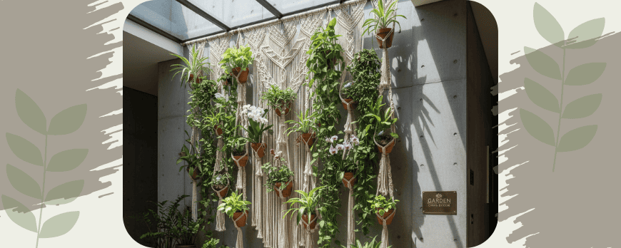 A Simbiose entre Nós e Folhagens: o Macramê no Design Biofílico Contemporâneo